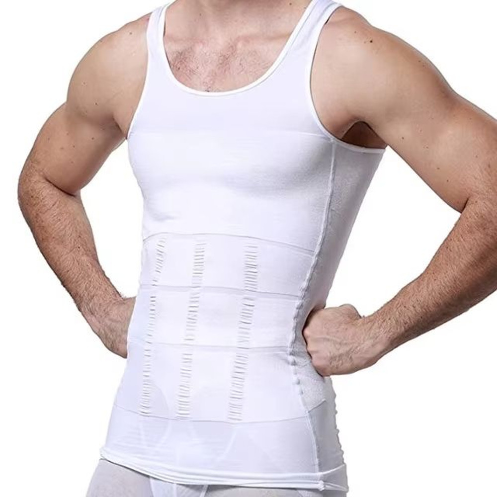 Mens Slimming Compression Shirt Body Shaper Undershirt Tank Top 7