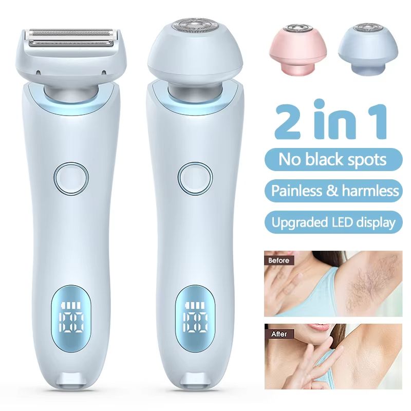 Portable Waterproof Bikini Trimmer And Painless Electric Hair Shaver For Women 3