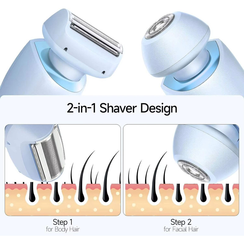 Portable Waterproof Bikini Trimmer And Painless Electric Hair Shaver For Women 5