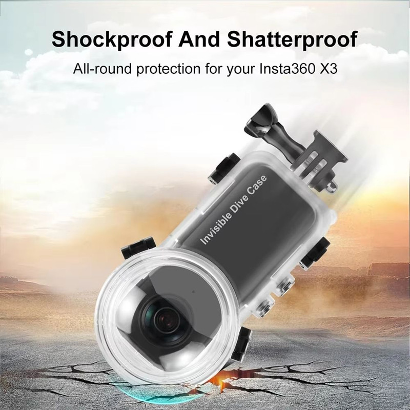 Invisible Dive Case For Insta360 X3  50M Waterproof Protective Housing For Deep Underwater Adventur 2