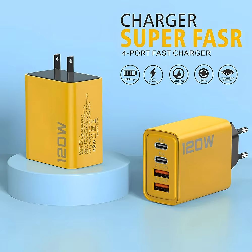 UltraCharge 4 Port USBC PD Fast Charging Adapter 12