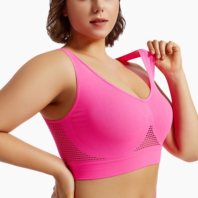 FlexEase Yoga Sports Bra Padded Crop Top  Breathable Activewear With Sizes S4XL 5