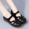 BreezeLux Breathable Leather Roman Sandals Non Slip Fashion Slides For Summer 3