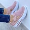 Breathable Pink Canvas Platform Sneakers For Women Lightweight Casual Tennis Shoe For Everyday Com 9