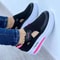 Breathable Pink Canvas Platform Sneakers For Women Lightweight Casual Tennis Shoe For Everyday Com 7