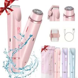 2 in 1 women electric shaver and trimmer – dual head rechargeable hair clipper for smooth grooming