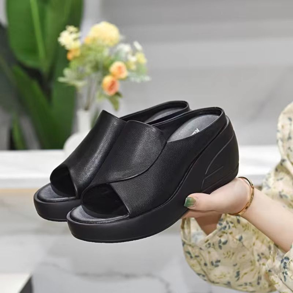 Womens Orthopedic Wedge Platform Sandals  Open Toe Thick Sole Slides For Beach  Everyday Comfort 2