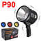 HighPowered SolarSpot Pro Rechargeable Hunting Spotlight With COB Light 0