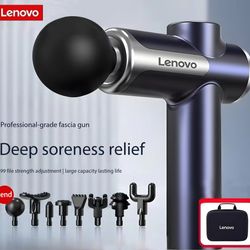 lenovo smart recovery fascia gun – led touchscreen fascia gun & deep tissue massage gun