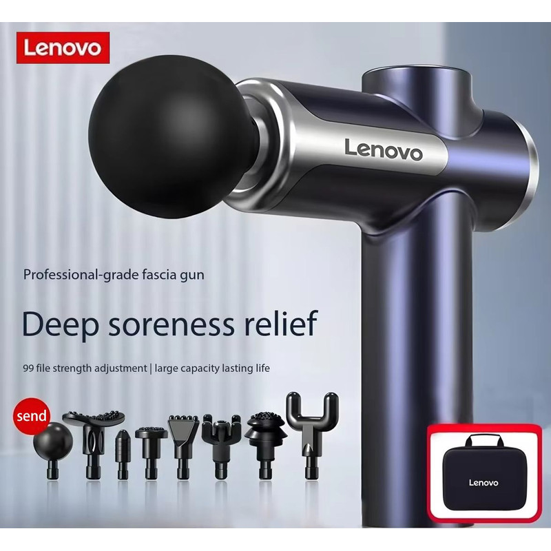 Lenovo Smart Recovery Fascia Gun  LED Touchscreen Fascia Gun  Deep Tissue Massage Gun 0