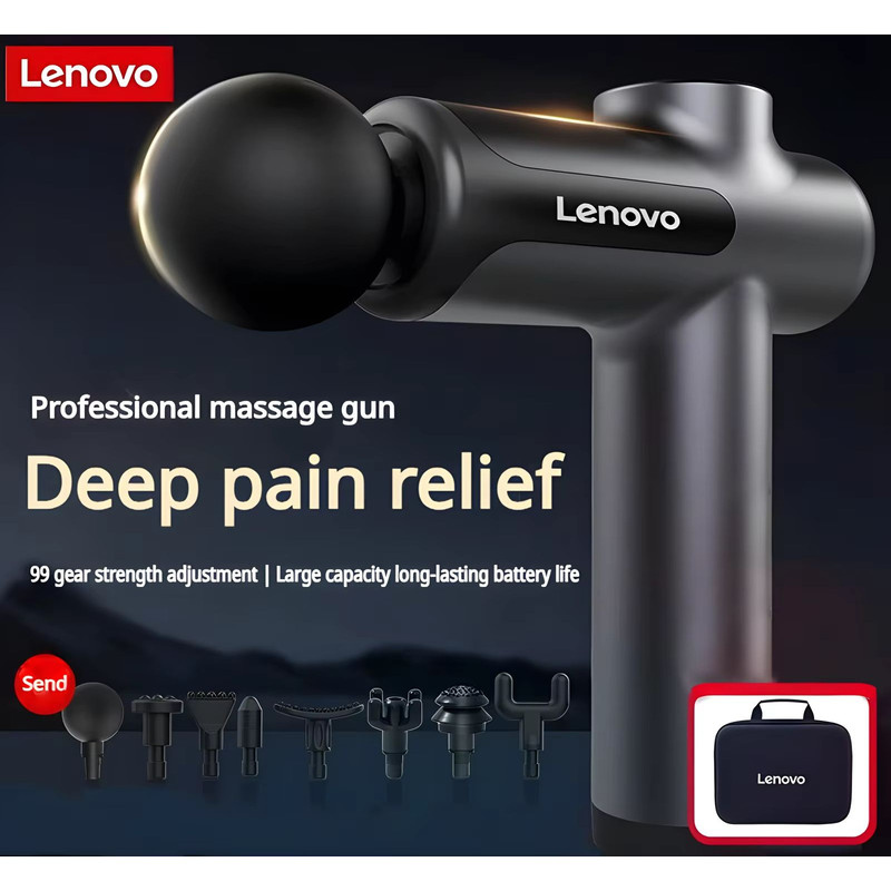 Lenovo Smart Recovery Fascia Gun  LED Touchscreen Fascia Gun  Deep Tissue Massage Gun 5