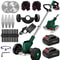 Premium 3in1 Cordless Lawn Trimmer And Weed Wacker With Dual Batteries Grass Edger And Brush Cutte 13