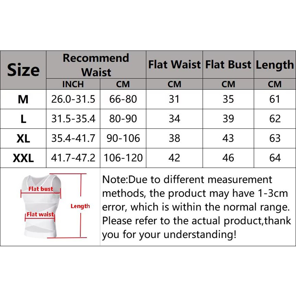 SlimFit Mens Compression Tank Breathable Tummy Control Body Shaper 5