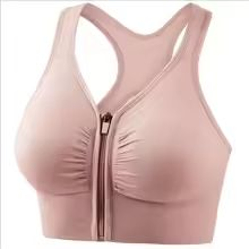 EliteFit Front Zipper Sports Bra High Support Gym And Yoga Bra 9