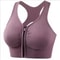 EliteFit Front Zipper Sports Bra High Support Gym And Yoga Bra 8
