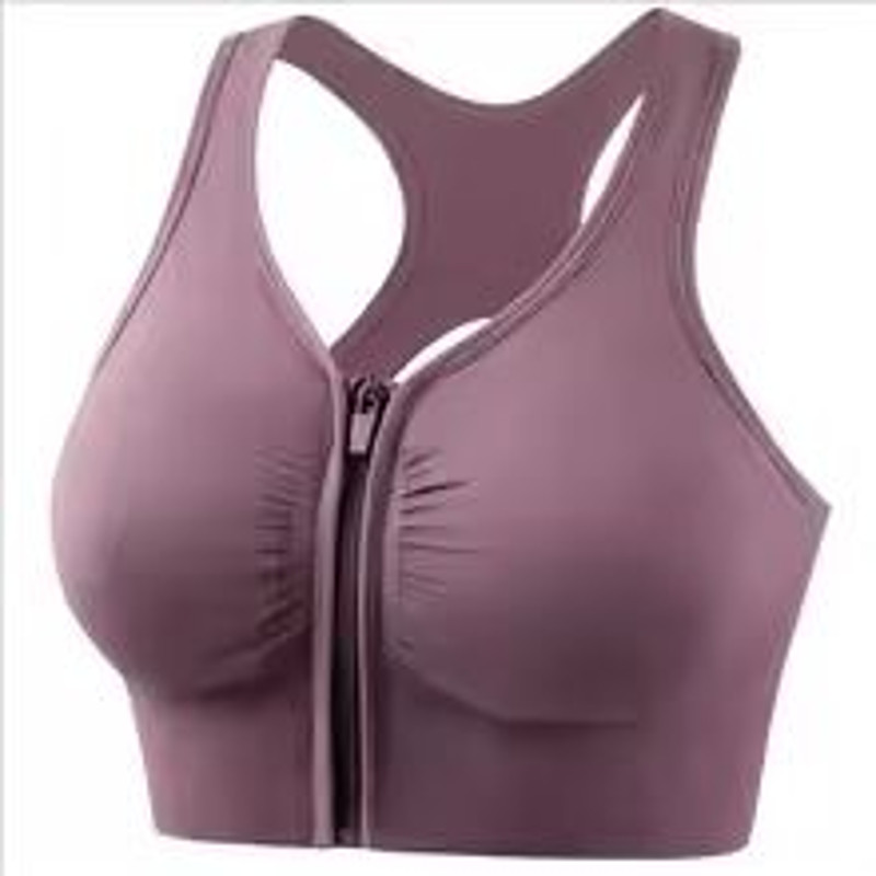 EliteFit Front Zipper Sports Bra High Support Gym And Yoga Bra 8