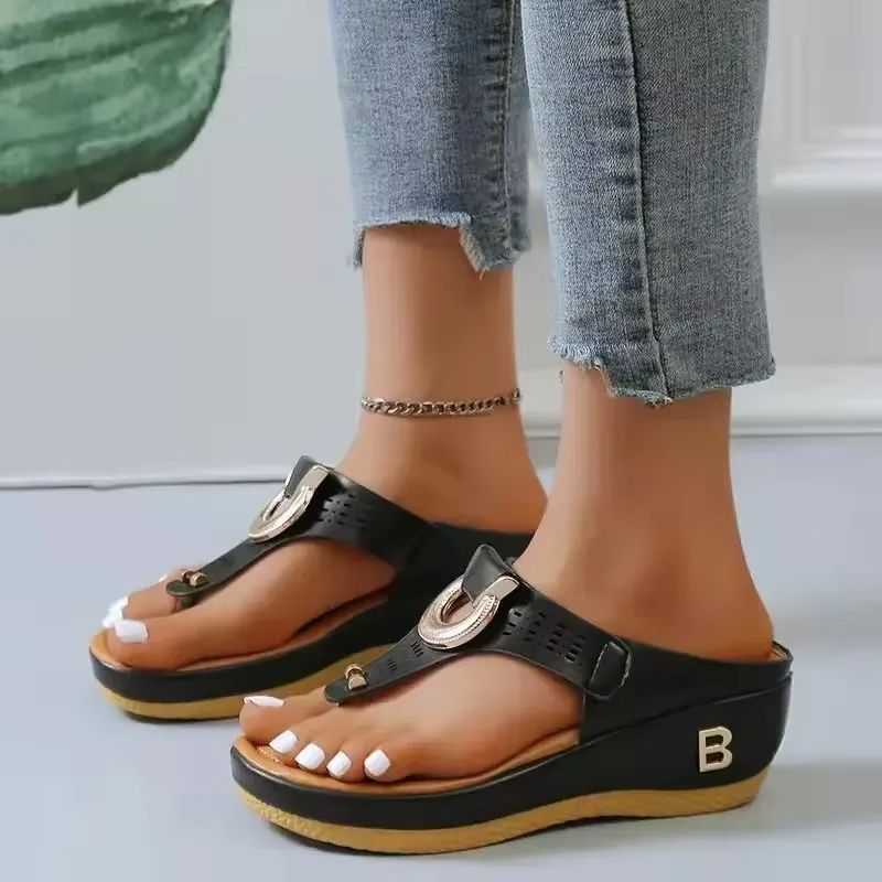 Sunlet Comfort Wedge Big Size Women Platform Sandals 1