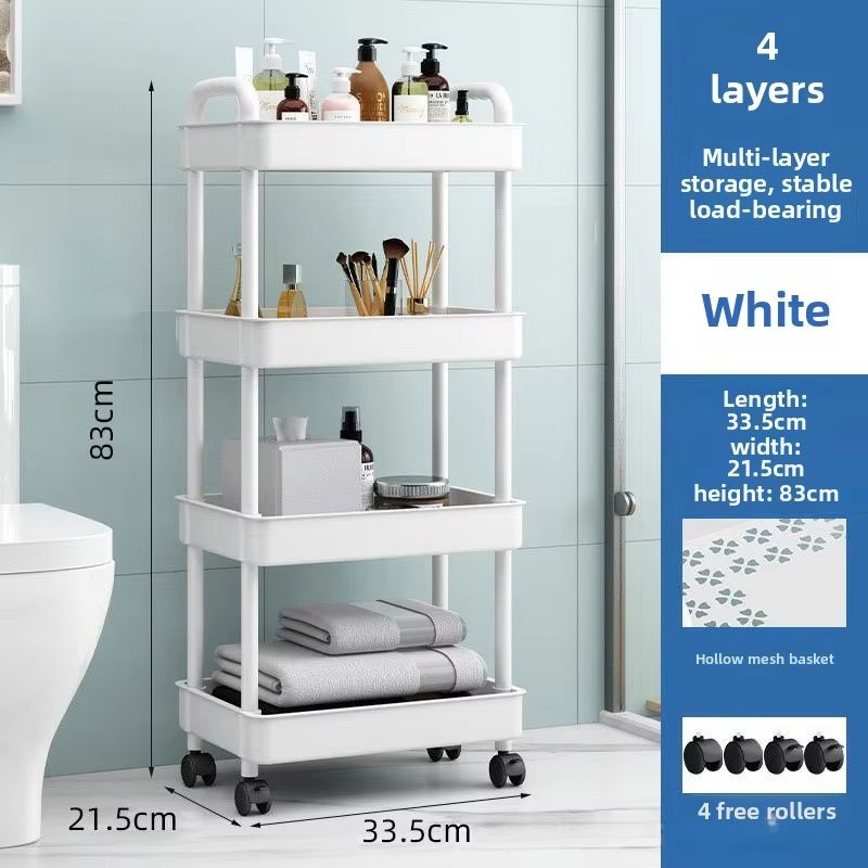 3Tier Rolling Utility Cart For Kitchen Bathroom  Craft  Mobile Storage Organizer With Reinforced Ha 15