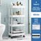 3Tier Rolling Utility Cart For Kitchen Bathroom Craft Mobile Storage Organizer With Reinforced Ha 8