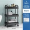 3Tier Rolling Utility Cart For Kitchen Bathroom Craft Mobile Storage Organizer With Reinforced Ha 4