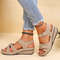 Womens Summer Wedge Sandals  Soft Walking Sandals For Beach Travel  Casual Wear 7