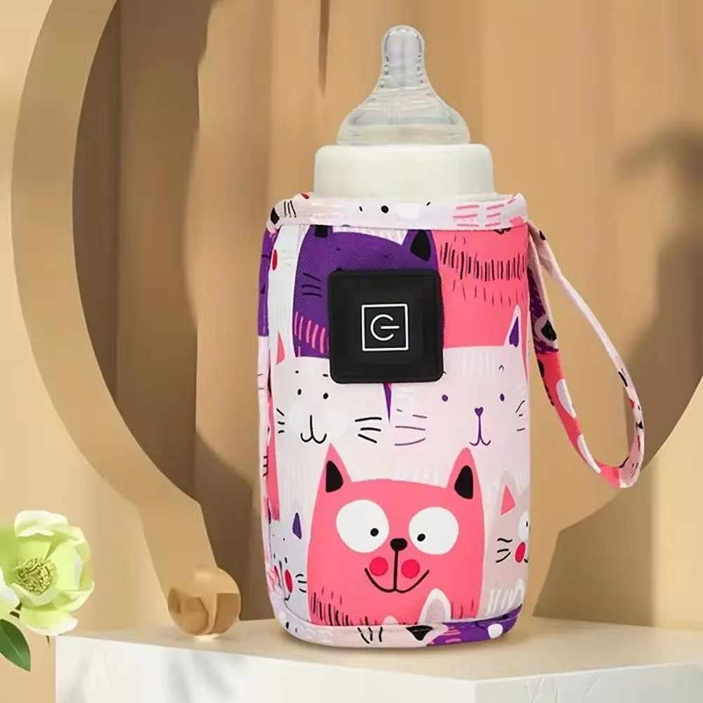 USB Milk Water Warmer Travel Stroller Insulated Bag Nursing Bottle Heater Portable Bottle Feeding W 2