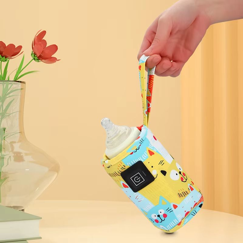 USB Milk Water Warmer Travel Stroller Insulated Bag Nursing Bottle Heater Portable Bottle Feeding W 3