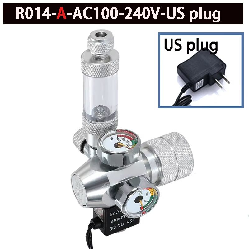 DIY Aquarium CO2 Regulator Kit With Electromagnetic Valve  Bubble Counter  Precise CO2 Control For  7