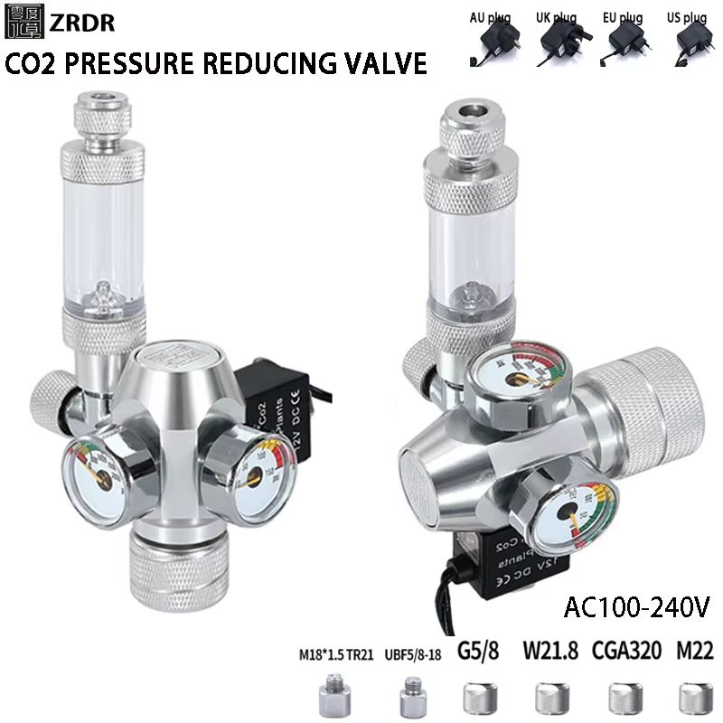 DIY Aquarium CO2 Regulator Kit With Electromagnetic Valve  Bubble Counter  Precise CO2 Control For  5