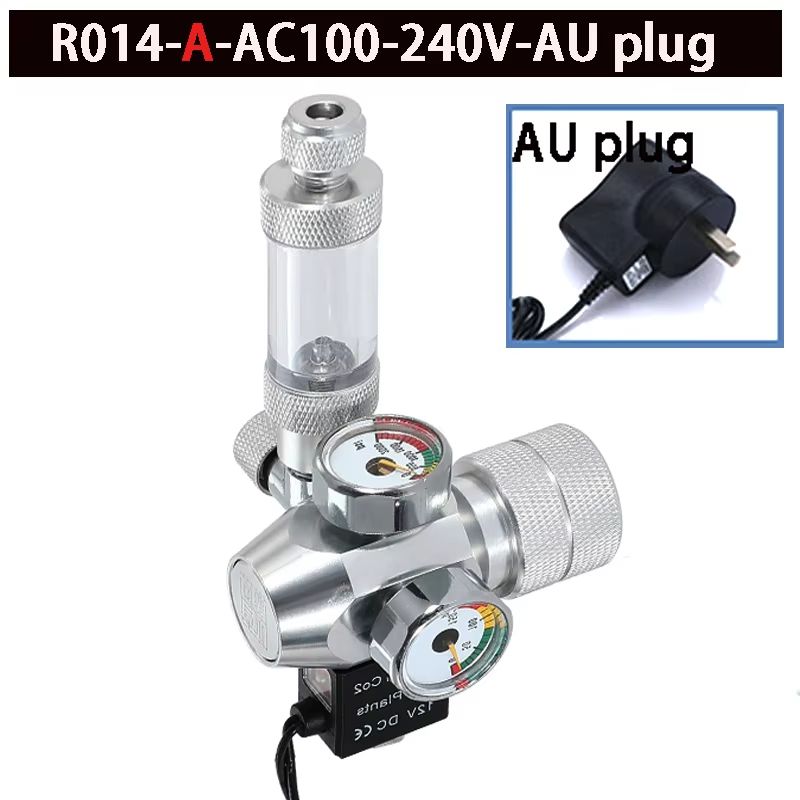 DIY Aquarium CO2 Regulator Kit With Electromagnetic Valve  Bubble Counter  Precise CO2 Control For  9