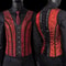 Elegant Renaissance Mens Waist Cincher SteelBoned Medieval Corset Vest For Stomach Control 8