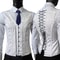 Elegant Renaissance Mens Waist Cincher SteelBoned Medieval Corset Vest For Stomach Control 10