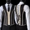 Elegant Renaissance Mens Waist Cincher SteelBoned Medieval Corset Vest For Stomach Control 17
