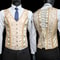 Elegant Renaissance Mens Waist Cincher SteelBoned Medieval Corset Vest For Stomach Control 19