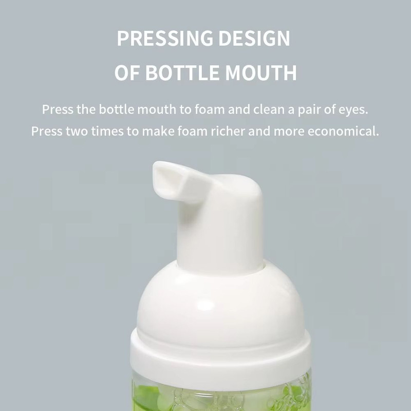 GLAMLASH 60ml Eyelash Foam Cleanser  No Tears Formula With Fruit Scent For Lash Extensions 3