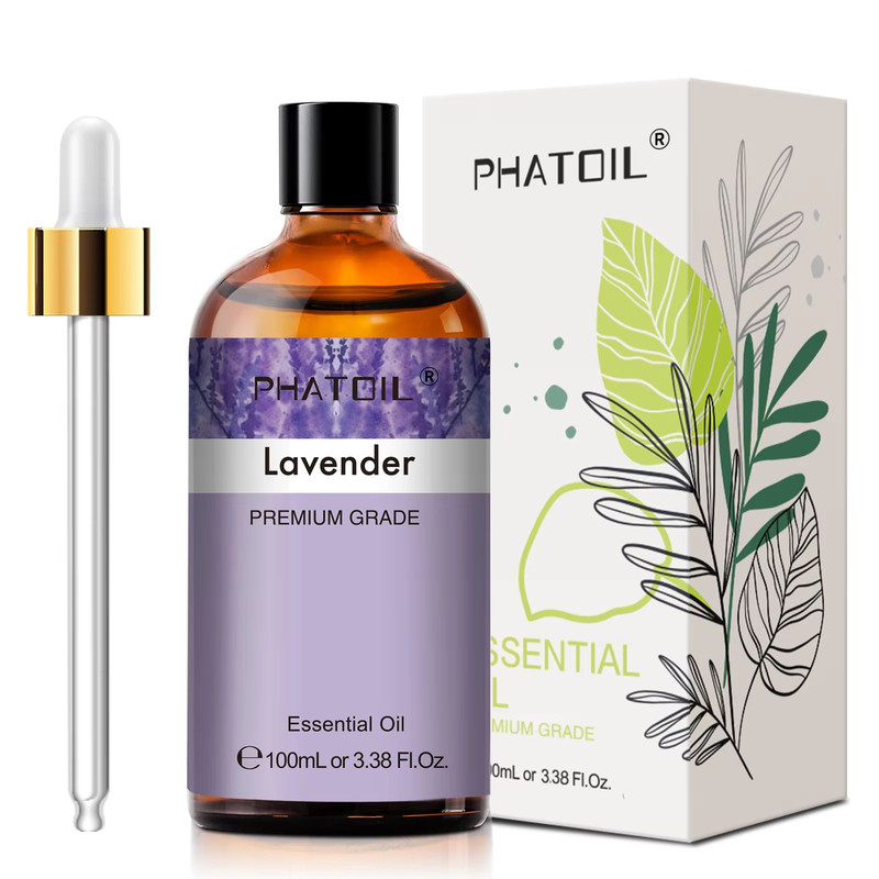PHATOIL 100ml Essential Oil Set  Eucalyptus Lavender Vanilla Jasmine Lemon  Bergamot For Aromathera 4