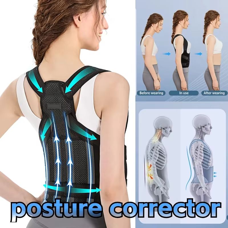 Adjustable Posture Corrector Comfortable Upper Back Brace For Men And Women 0