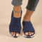 Chic OpenToe Wedge Sandals With Strappy Back Stylish Comfortable Summer Footwear For Women 7