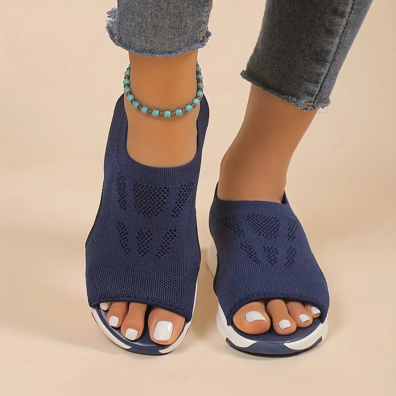 Chic OpenToe Wedge Sandals With Strappy Back Stylish Comfortable Summer Footwear For Women 7