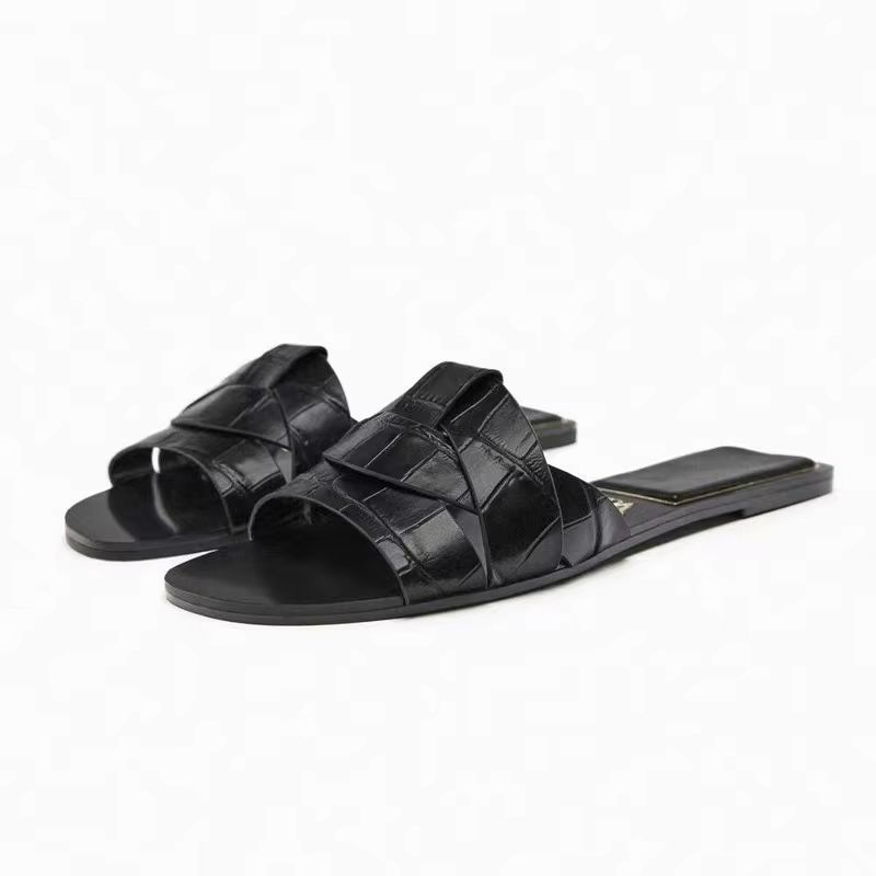 2024 New Fashion Slippers  Womens Sexy Flat Sandals With Elegant Fish Mouth Design 5