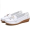 Women Shoes Nurse Loafers Classics Flats Comfortable White Leather Casual Footwear For Women 4