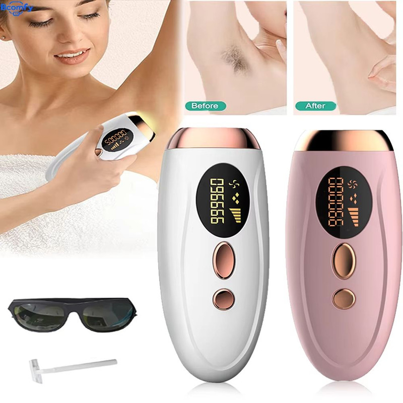 Permanent Laser Epilator With 999999 Flashes  Professional Painless Laser Hair Removal Machine For  3