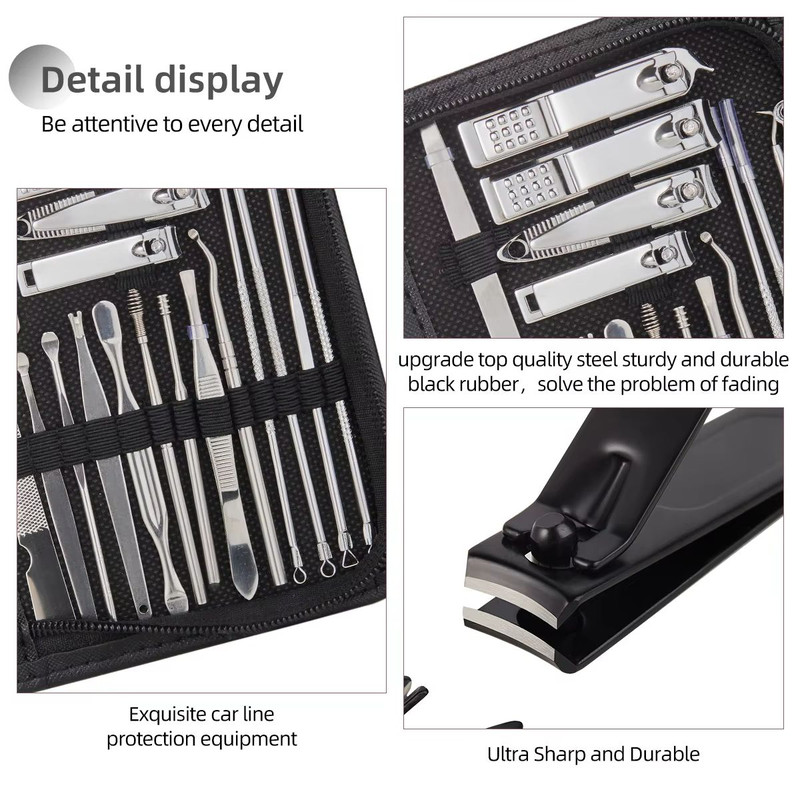 832pcs Professional Manicure Set  Stainless Steel Pedicure Kit With Nail Scissors Cutters And Beaut 2