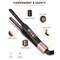 Mini Ceramic Tourmaline Hair Straightener  310 Inch Flat Iron For Short Hair Beard And Pixie Cuts 2