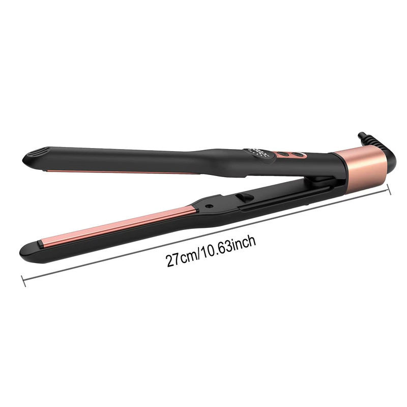 Mini Ceramic Tourmaline Hair Straightener  310 Inch Flat Iron For Short Hair Beard And Pixie Cuts 4