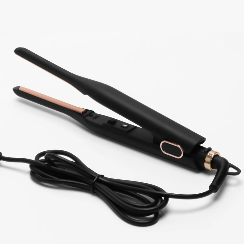 Mini Ceramic Tourmaline Hair Straightener  310 Inch Flat Iron For Short Hair Beard And Pixie Cuts 6