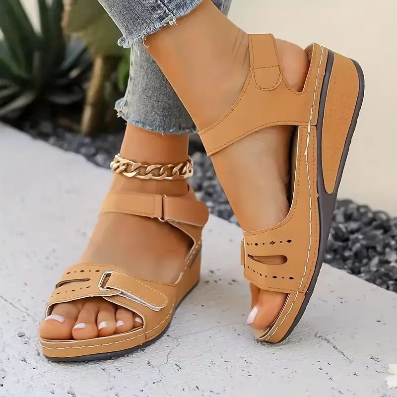 2024 New Soft Womens Sandals SlipOn Open Toe Walking Shoes For Party Casual Wear 10