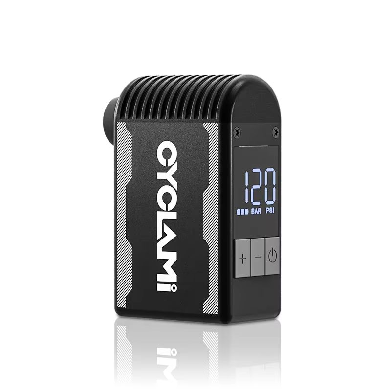 CYCLAMI 120PSI Portable Bike Electric Air Pump Schrader Presta Valve MINI Compressor For Fast Tir 5