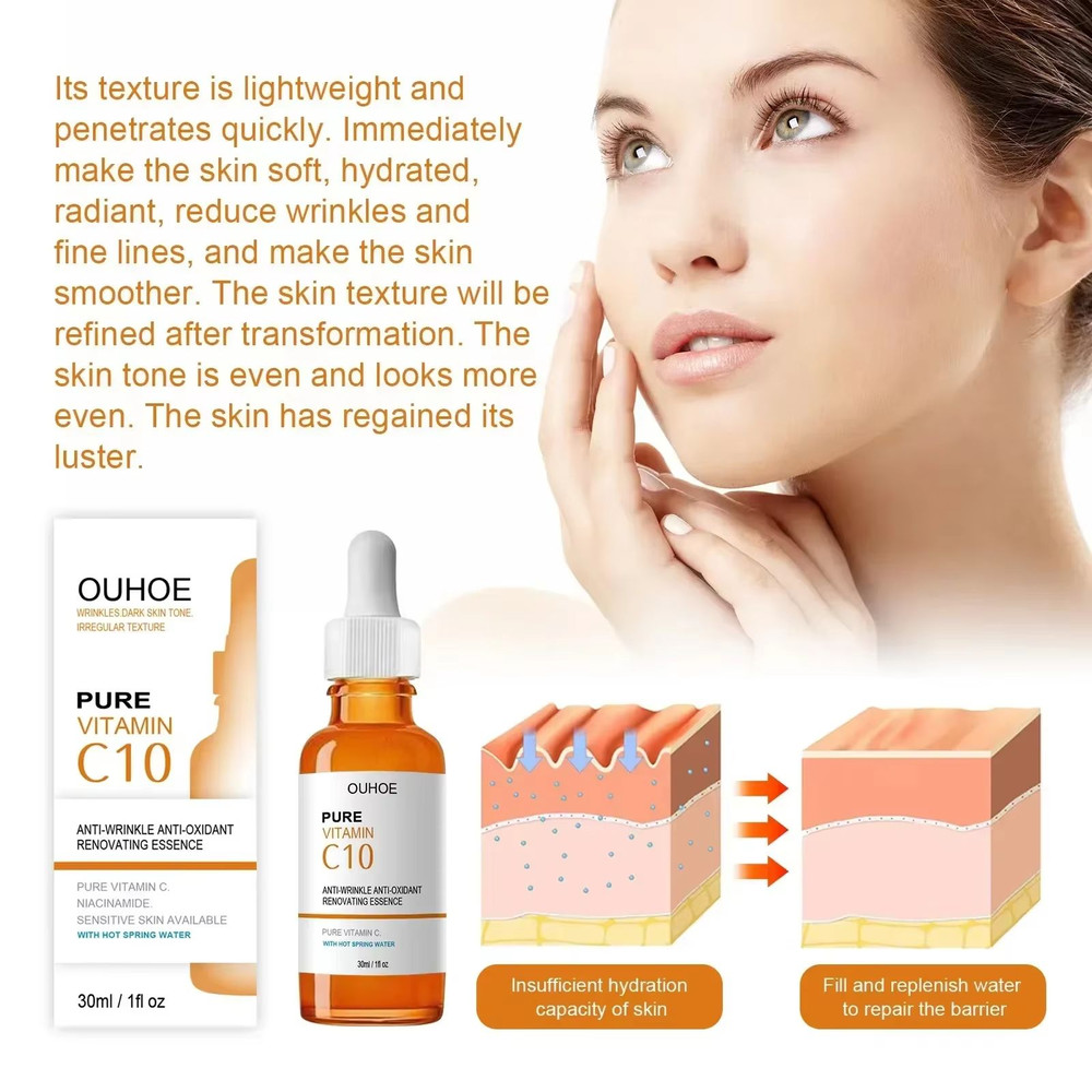 Vitamin C Wrinkle Remover Face Serum  Lifting Firming And AntiAging Essence For Fine Lines And Skin 4