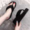 Womens Lightweight Wedge Flip Flops  Comfortable Summer Platform Sandals For Beach  Indoor Use 2